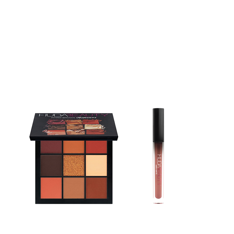 Huda Palette + Lipstick Set