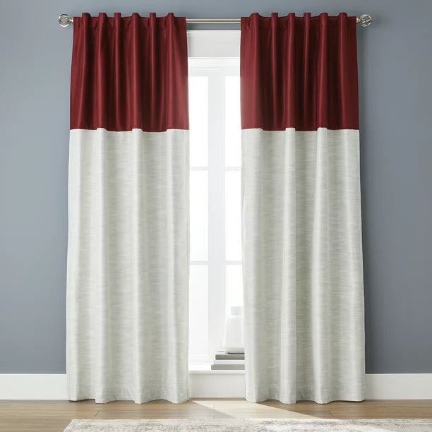 Solid Polyester Pole Top Blackout Single Curtain Panel