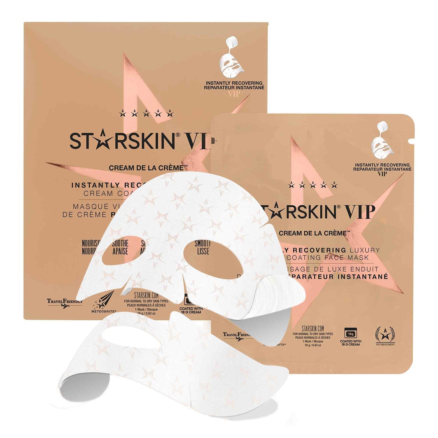 Starskin Vip Luxury Cream Coated Sheet Face Mask