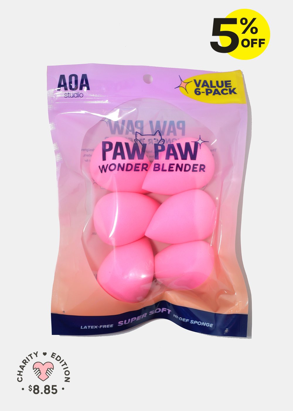 Paw Paw: Super Soft Wonder Blender - 6 Pack