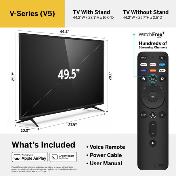 VIZIO 50" Class V-Series 4K UHD LED Smart TV (V505-J09)