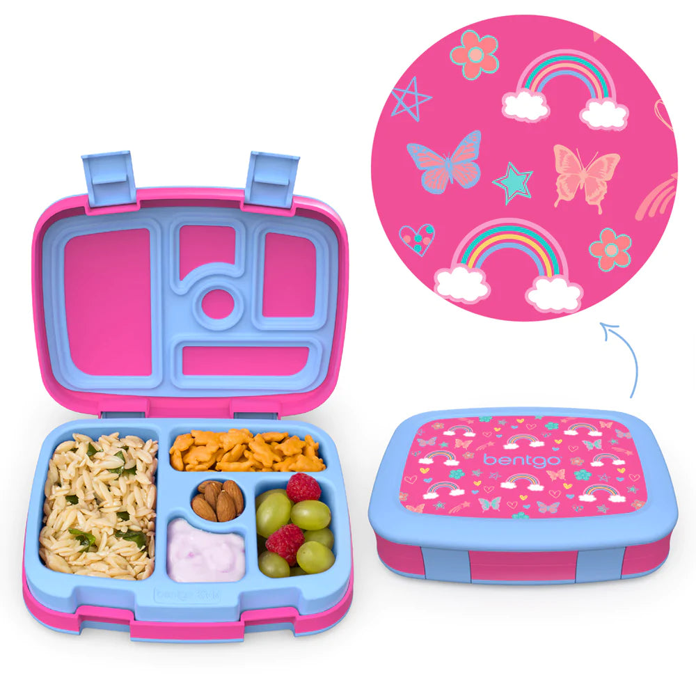 HappyRhino Bento Lunch Box para niños adultos, 4 compartimentos