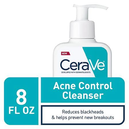 Face Wash Acne Treatment - CeraVe / Limpiador contra el acné y puntos negros