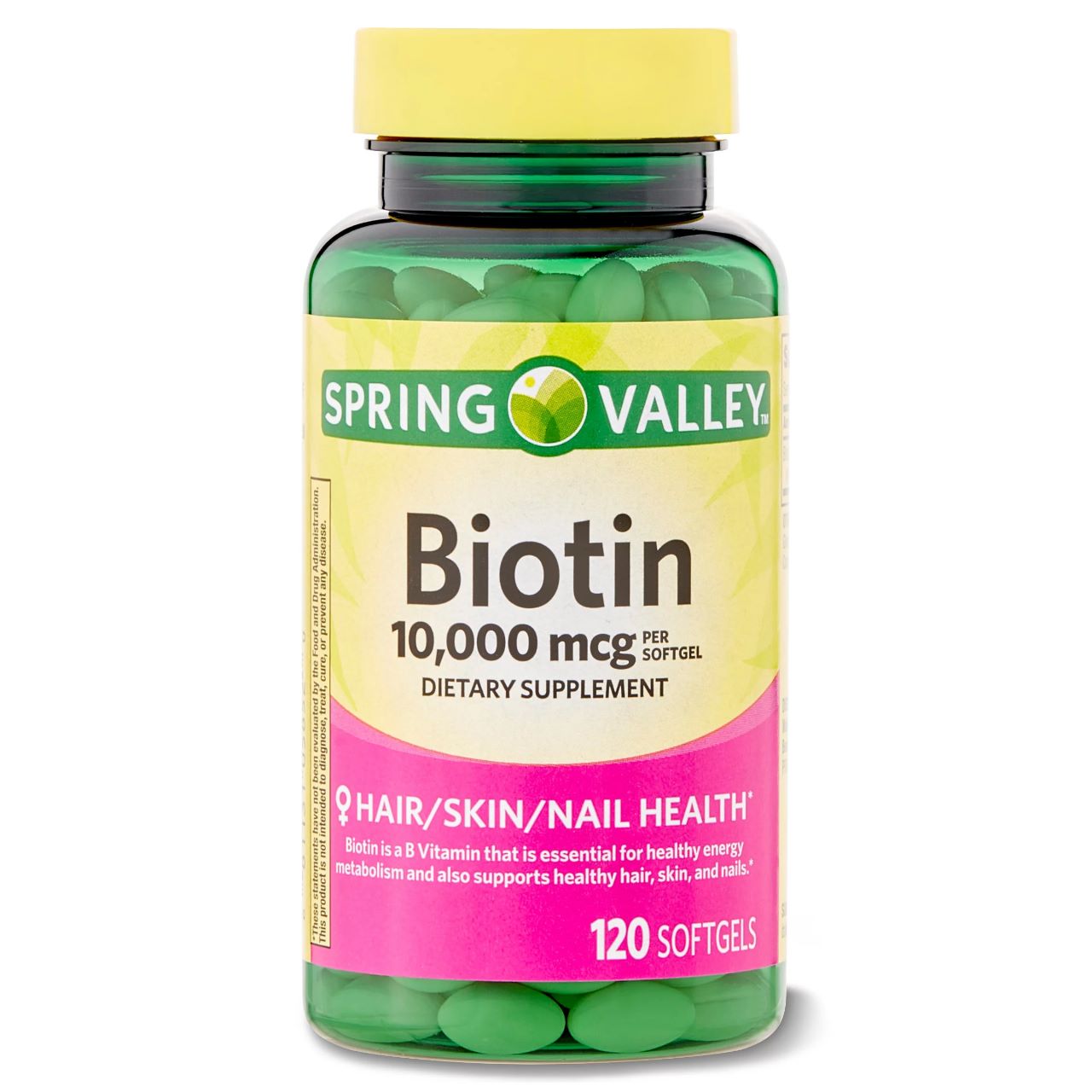 Spring Valley - Biotin Softgels Dietary Supplement 10,000 mcg