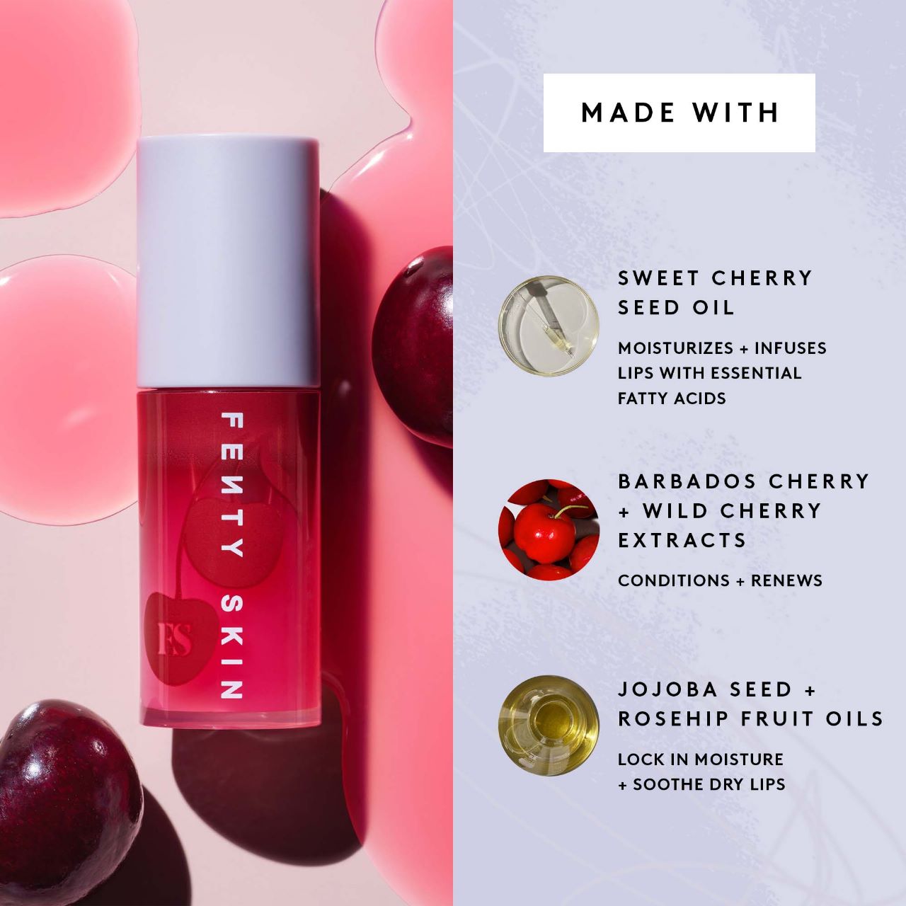 Cherry Treat Conditioning + Strengthening Lip Oil