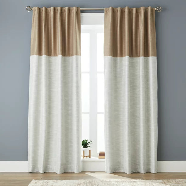 Solid Polyester Pole Top Blackout Single Curtain Panel