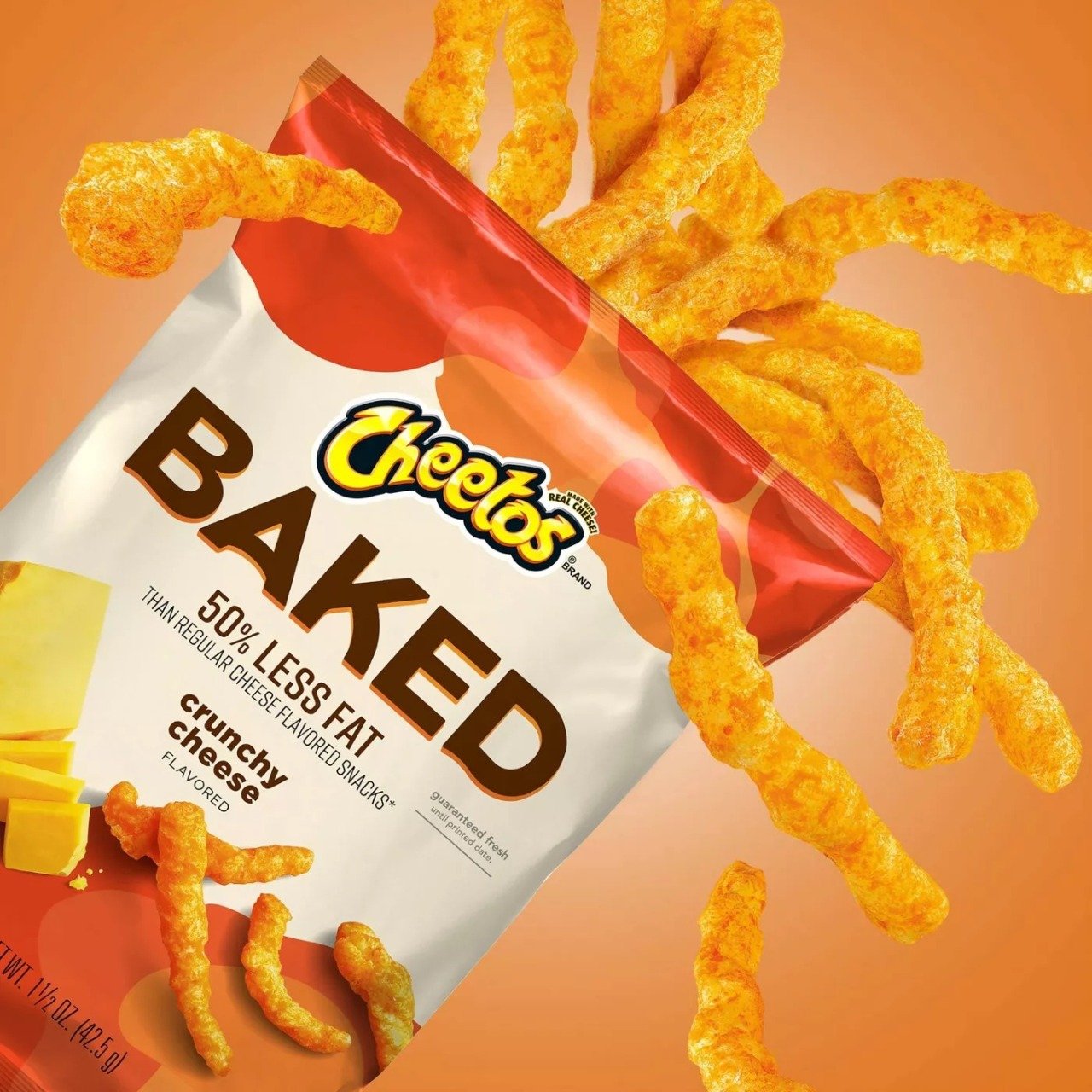 Cheetos Baked Crunchy Cheese - 50% menos grasa