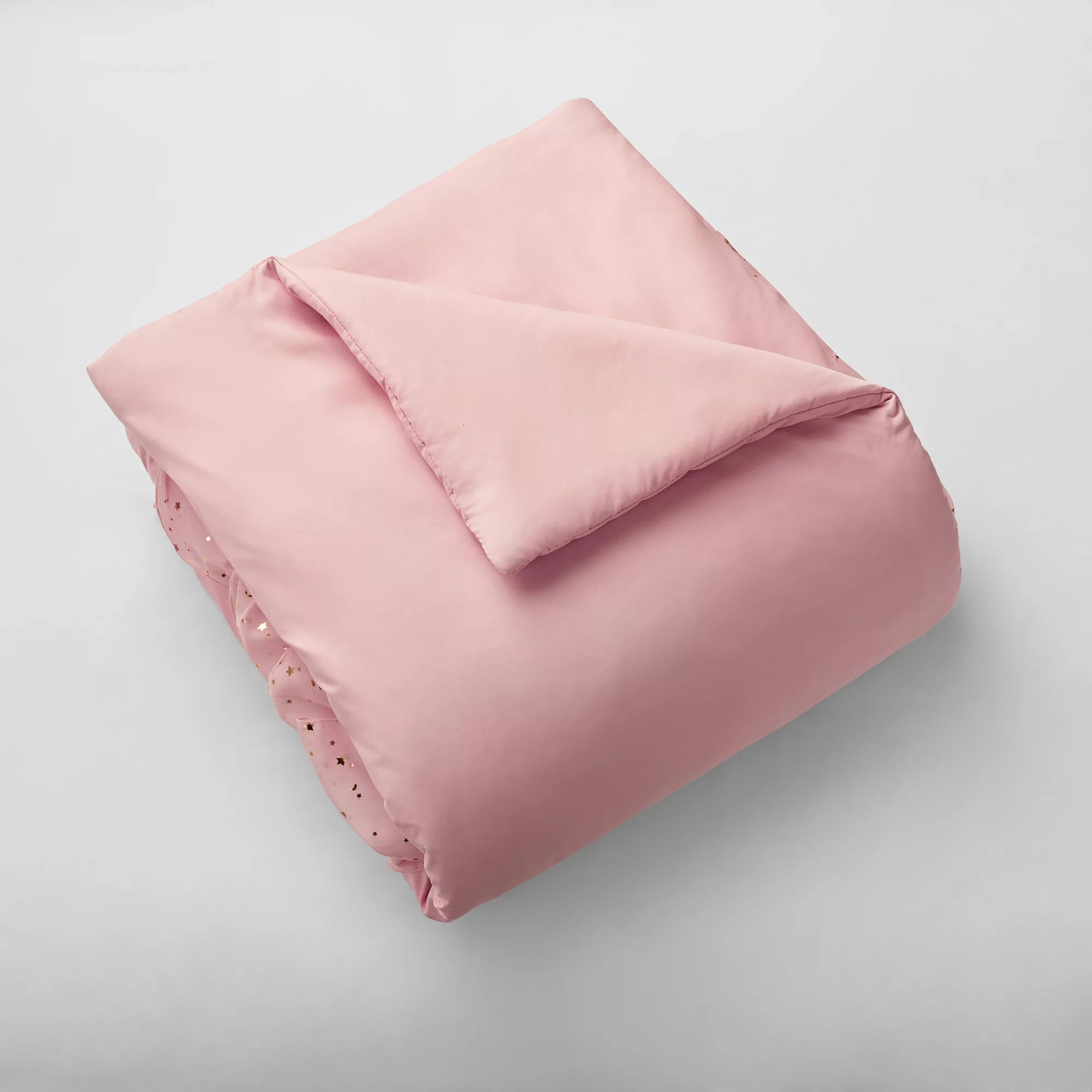 Nova Organza Ruffle Layers 2 Piece Comforter Set, Twin, Blush